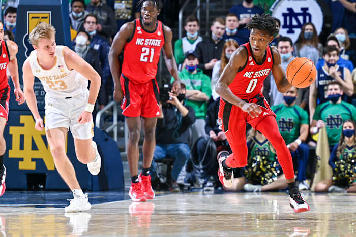 #0 Terquavion Smith is back for his sophomore season after testing the NBA Draft waters